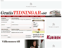 Tablet Screenshot of gratistidningar.se